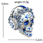 PENDRA Wear Headphone Skull Brooch
