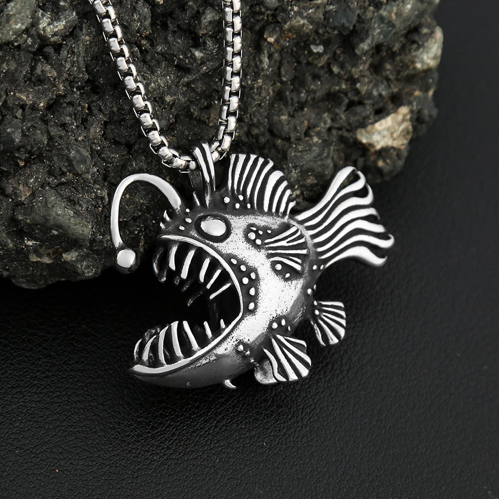 PENDRA Lanternfish 316L Stainless Steel Fish Pendant