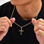 PENDRA Cross Gold Pendant Necklace