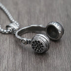 PENDRA Headphone Punk Music Pendant Necklace