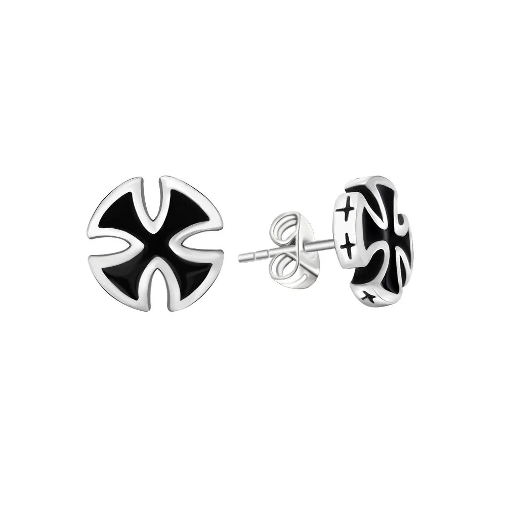 PENDRA Ironcross Vintage Iron Cross Earrings