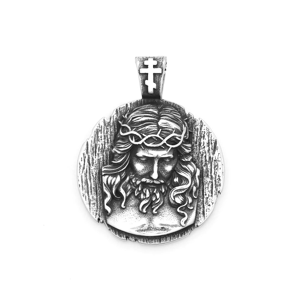 PENDRA Jesusround Christian Jesus Round Pendant