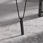PENDRA Bar Vertical Box Pendant Necklace