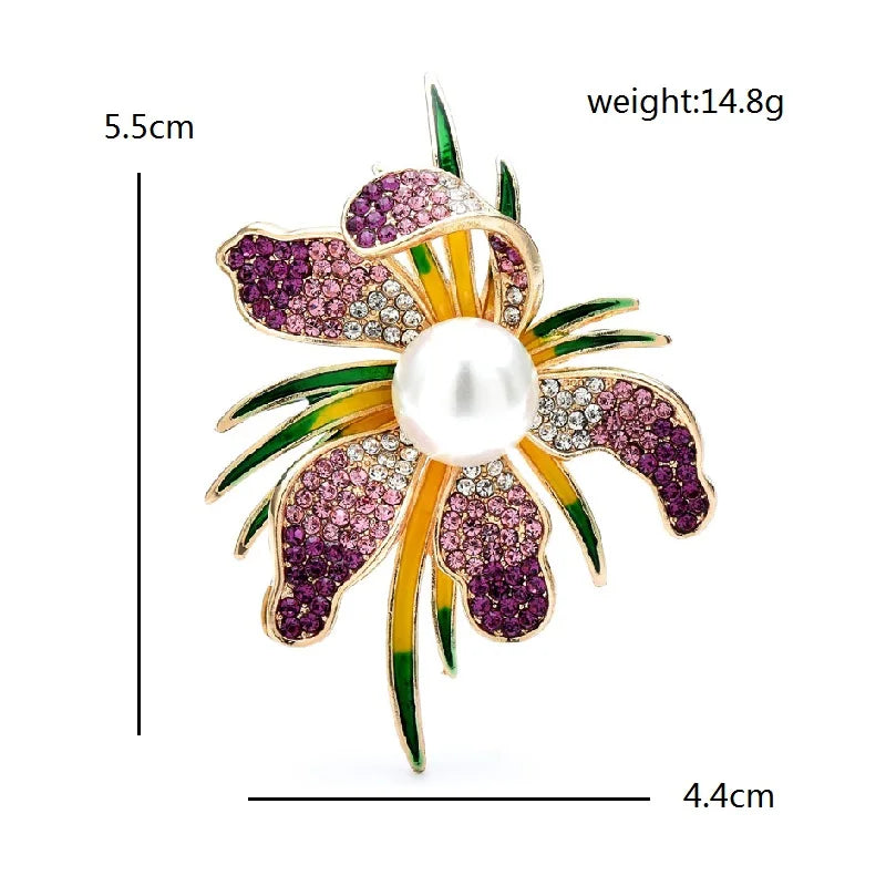 PENDRA Pearlina Pearl Flower Brooch