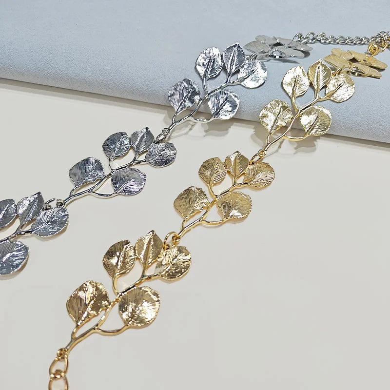 Luxury Designer Belt Female Summer Vacation Petal Flower Elegant Waist Chain for Women Beach Belly Chain Belt Party Body Jewelry