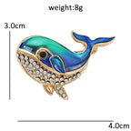 PENDRA Lovely Whale Brooch