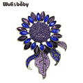 PENDRA Solara Big Blue Sunflower Brooch