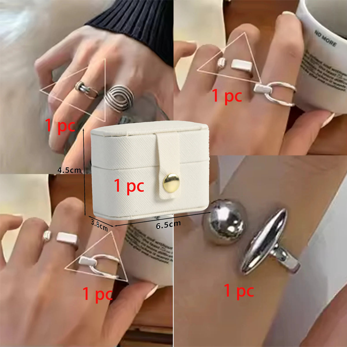 PENDRA FableFlint Sterling Silver Rings