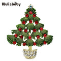 PENDRA Noelina 2-Color Enamel Christmas Tree Brooch