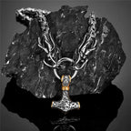 PENDRA Dragon Black Steel Necklace