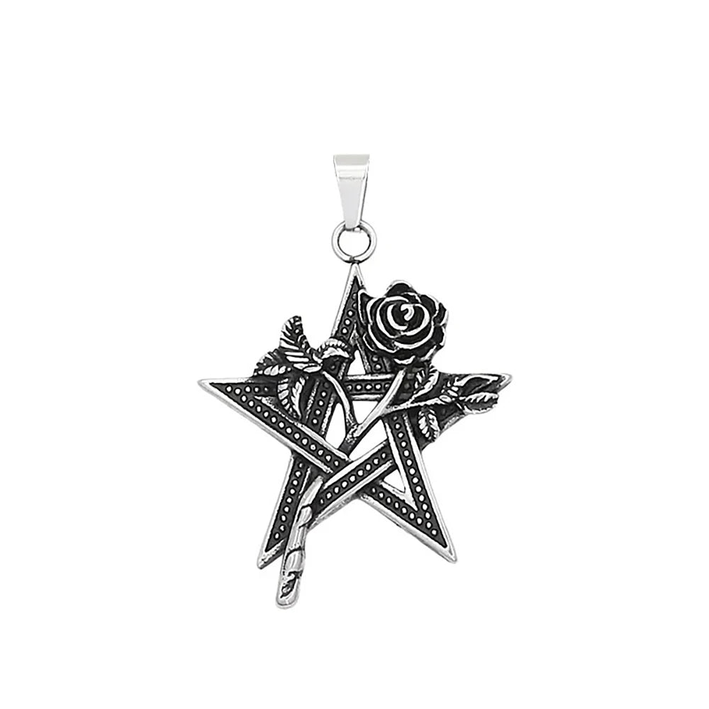 PENDRA Rosebloom Stainless Steel Rose Pendant