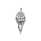 PENDRA Ravenskull 316L Stainless Steel Raven Skull Pendant