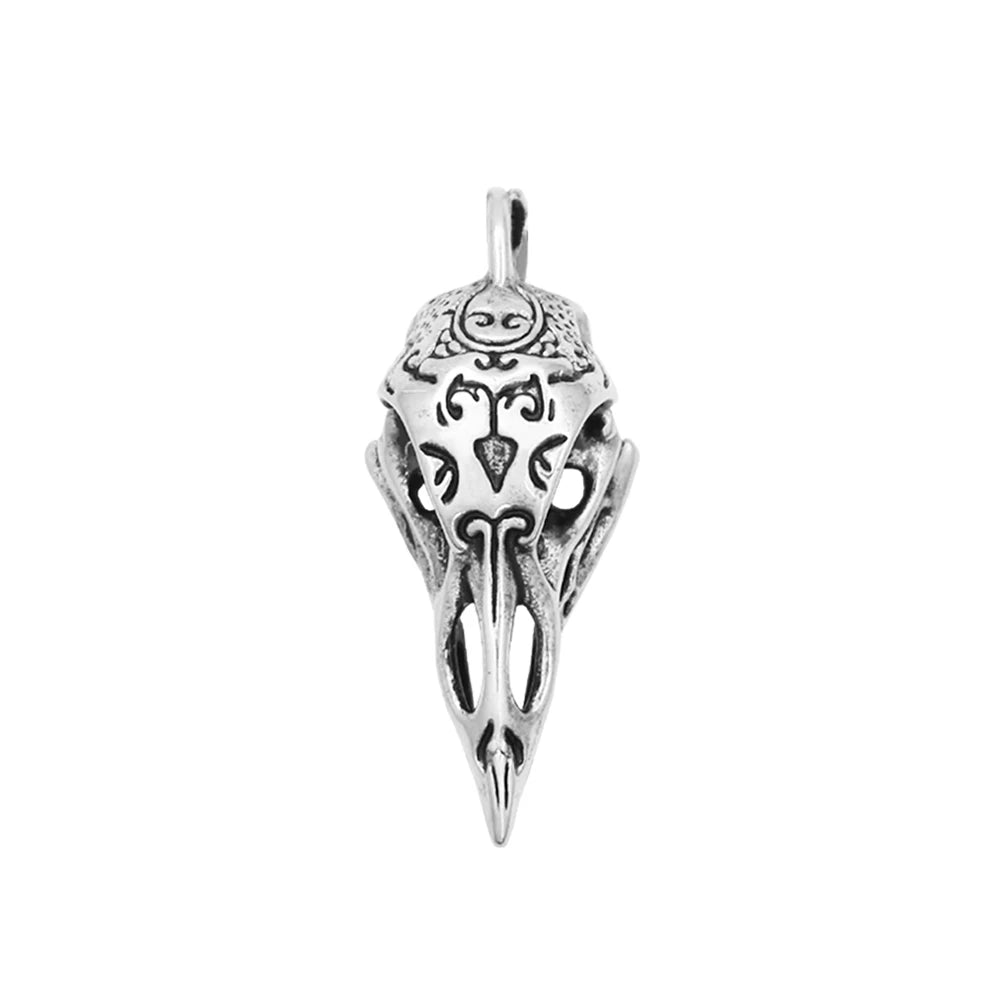 PENDRA Ravenskull 316L Stainless Steel Raven Skull Pendant