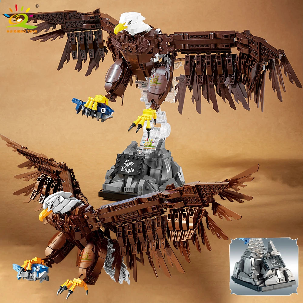 PENDRA HUIQIBAO1214PCS Eagle Falcon Building Set