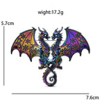 PENDRA Mystic Dragon Rhinestone Brooch