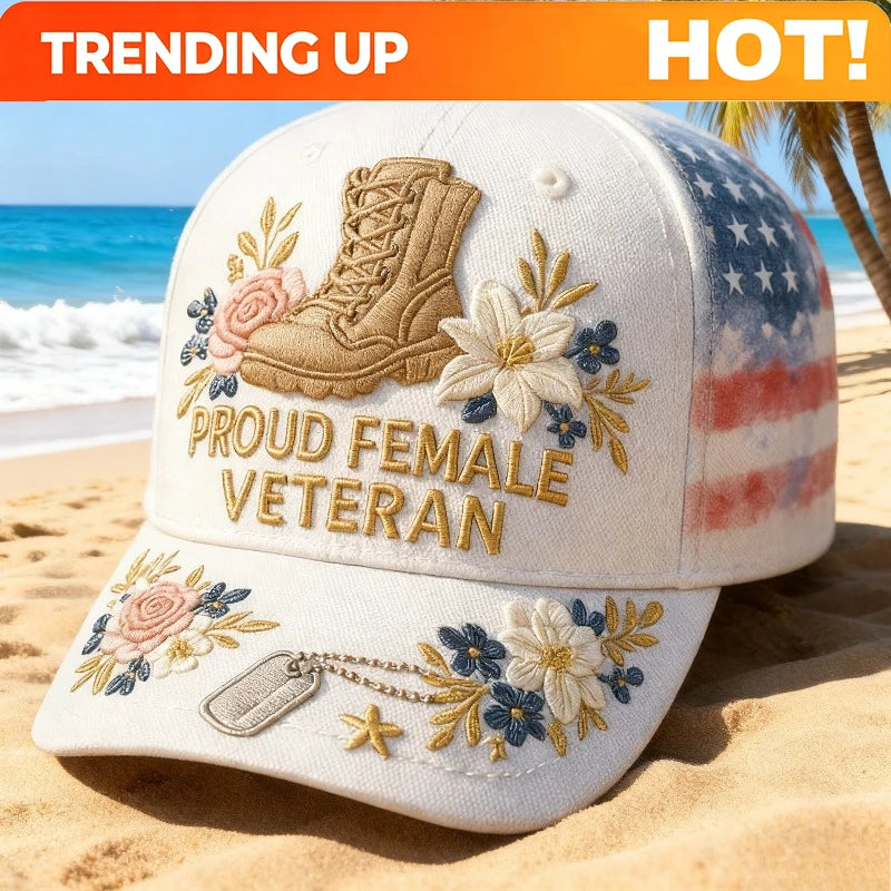 PENDRA Female Veterans Floral Hat
