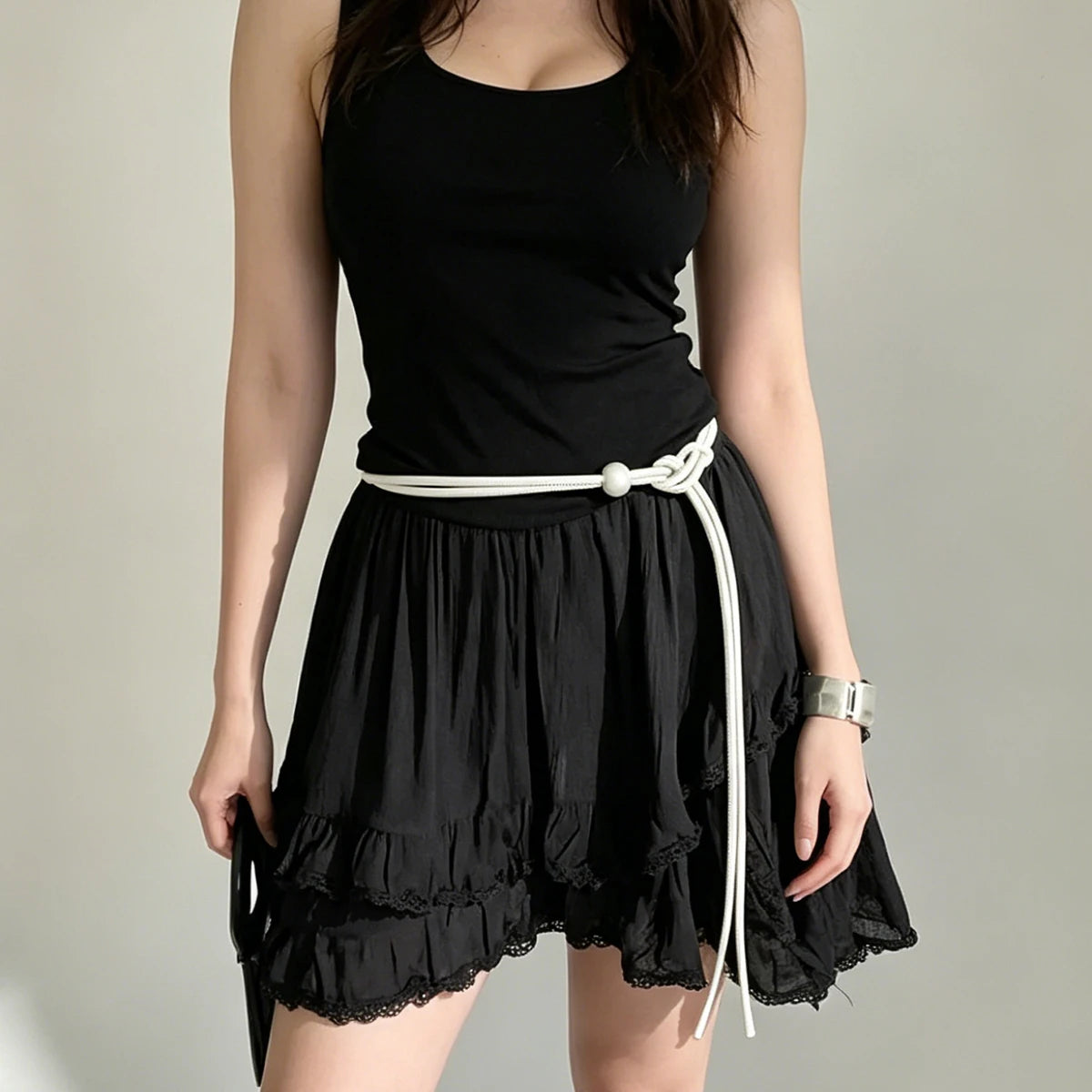 High-End Feeling Thin Waist Rope For Women Summer Waist-Cinching With Skirts Slimming And Versatile Belt With Personality