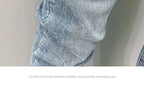 Luxury Brand Men's Slim Denim Jeans Casual Pencil Pants with Embroidery 2024 New Korean Fashion Autumn Summer Blue Long Pants
