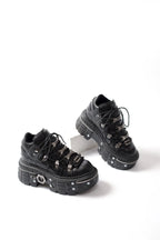 PENDRA Lace Platform Ankle Punk Boots
