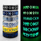 PENDRA Rune Luminous Nordic Steel Ring