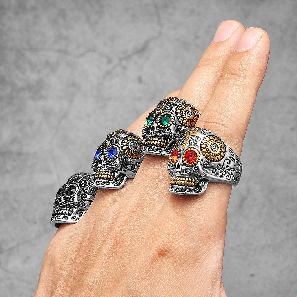 PENDRA 316l Skull Gothic Ring