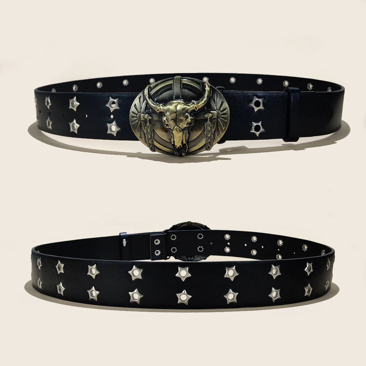 PENDRA Elaraine Leather Horse Buckle Horse Designer Belt