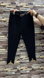 PENDRA Rhinestone Slim Waist Pants