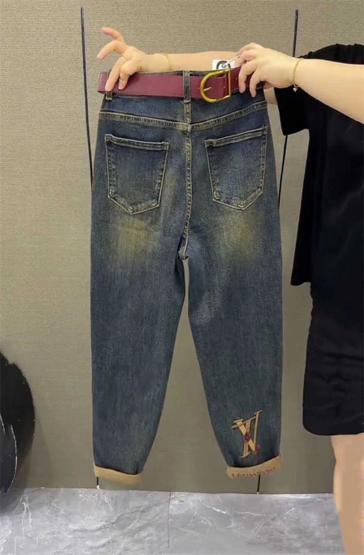 PENDRA Stretch Harem Ankle Jeans
