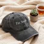 I’m Single Hat Embroidered, Sarcastic Baseball Cap, Everyday Casual Cap