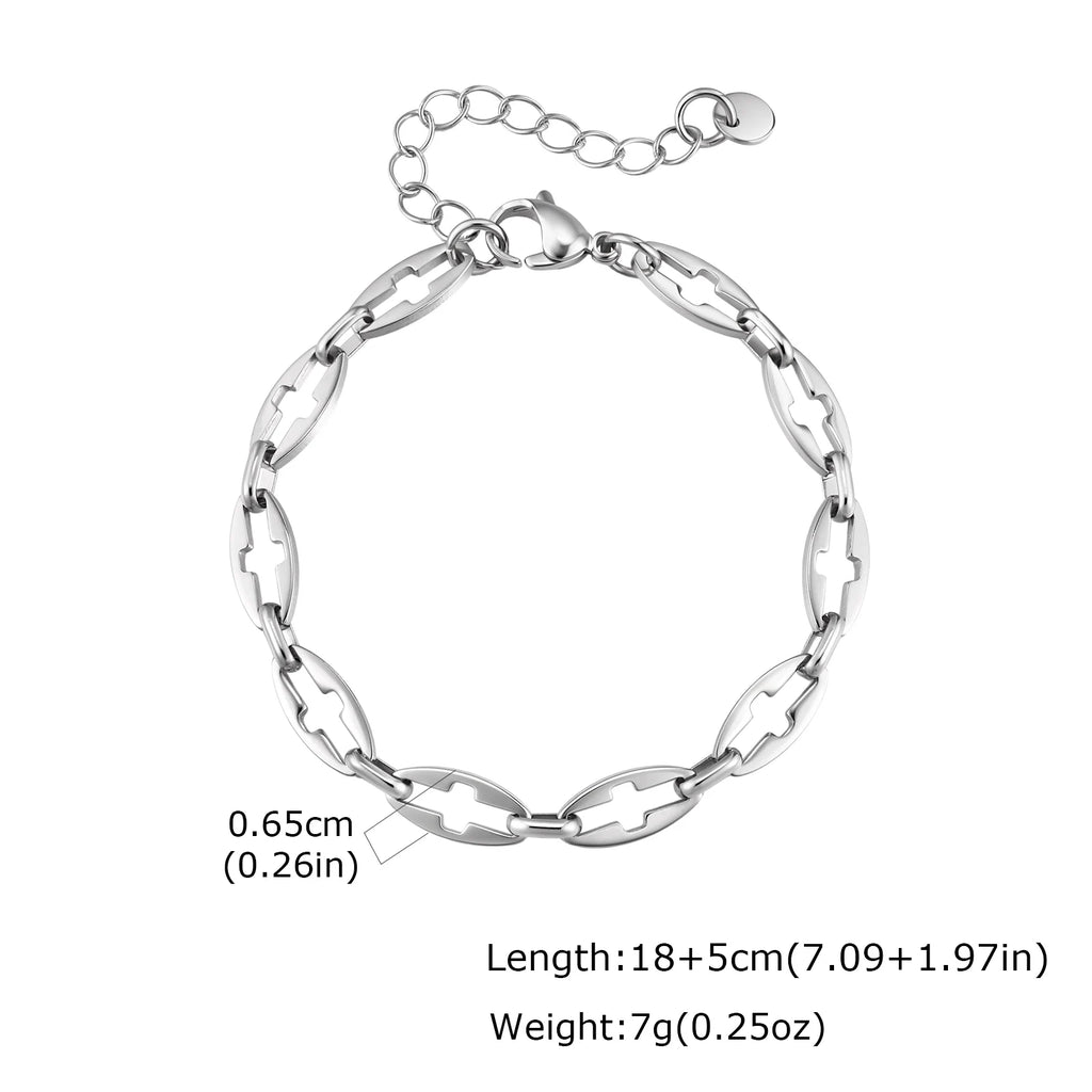 PENDRA Cross Hollow Bracelet