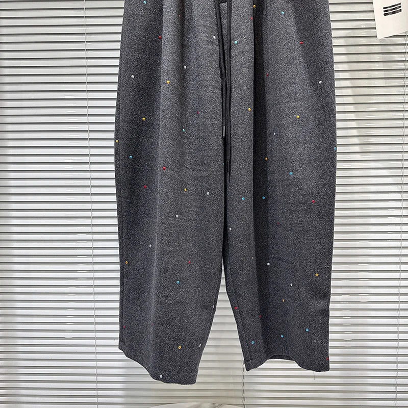 PENDRA Woolen Floor Length Wide Leg Pants