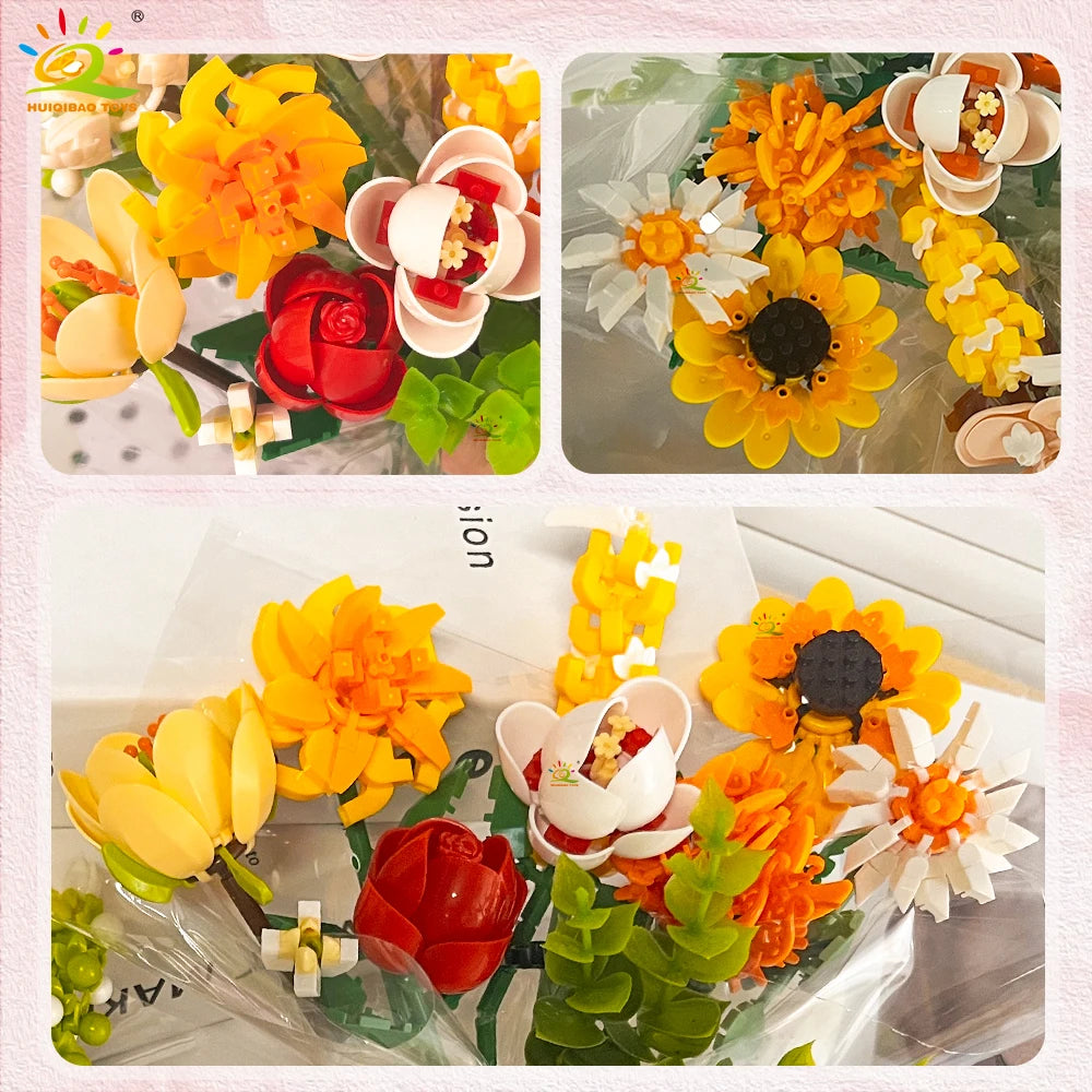 PENDRA Bouquet Rose Micro Building Set