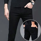 Denim Winter Velvet Thickened Slim-fitting Small Feet Elastic Casual Warm Men's Pants Cotton Trousers Jeans for Men Streetwear