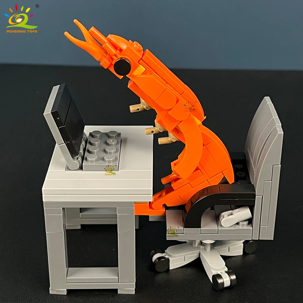 PENDRA Shrimp Figurines LED Building Set