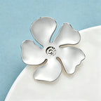 PENDRA Florasteel Stainless Steel Flower Brooch