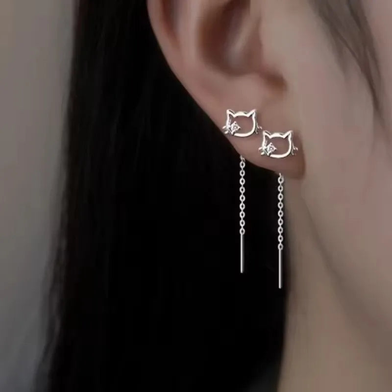 VENTFILLE 925 Sterling Silver Star Earring for Women Girl Personal Originality Trend Hip Hop Neutral Jewelry Gift Dropshipping