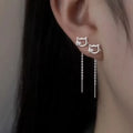 PENDRA Dolphins Sterling Silver Earrings