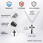 PENDRA Cross Black Gold Pendant Necklace