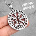 PENDRA Pirate Odin Runes Steel Necklace