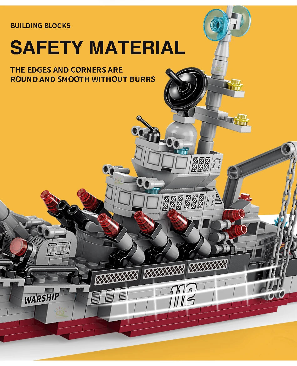 PENDRA Military Ship 8in1 Building Set