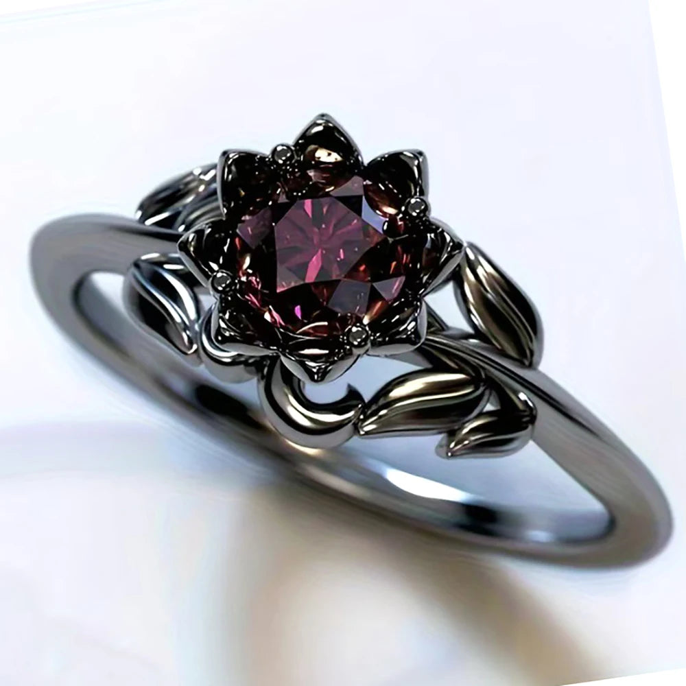 PENDRA Flower Red Ring