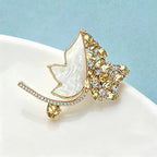 PENDRA Mapletta Elegant Maple Leaf Brooch