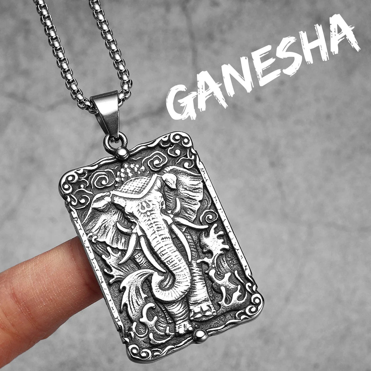 PENDRA Tavorin Elephant Motif Necklace