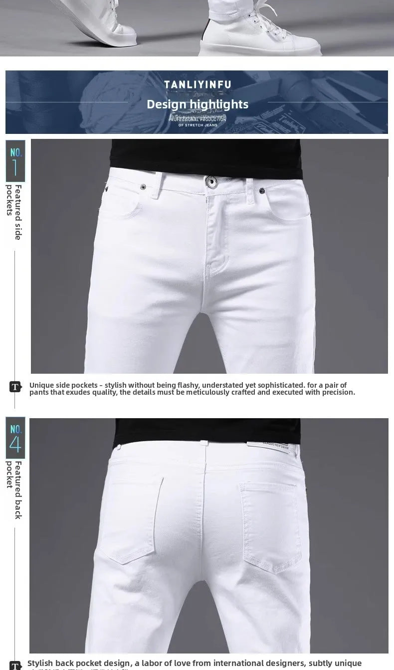 PENDRA White Fitting Pants