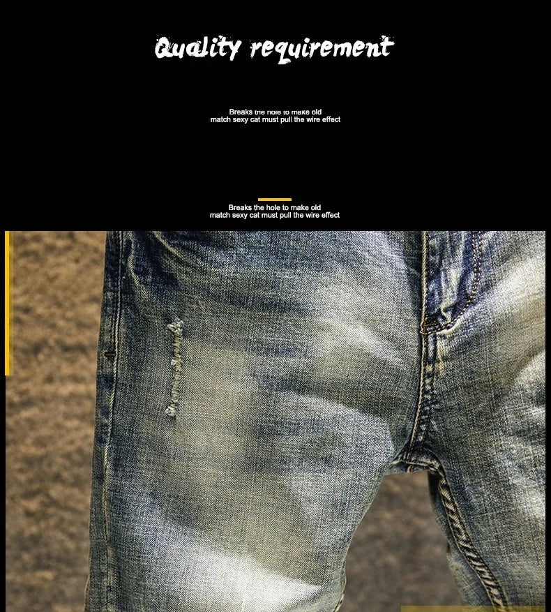 PENDRA Elastic Old Slim Pants