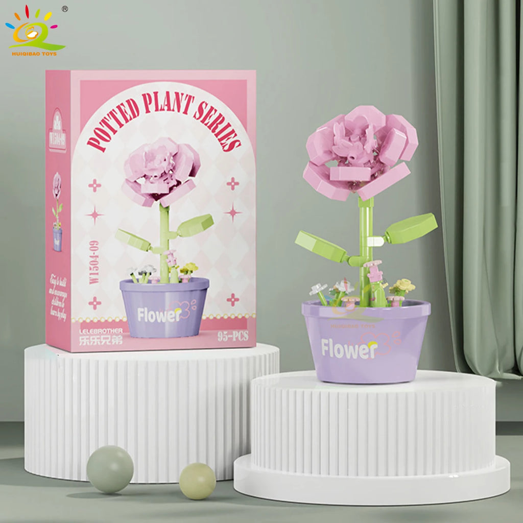 PENDRA Succulent Potted Floral Building Set