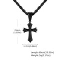 PENDRA Cross 60Cm Charm Pendant Necklace