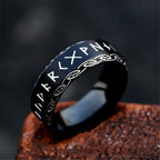 PENDRA Celtic Knot Rune Ring