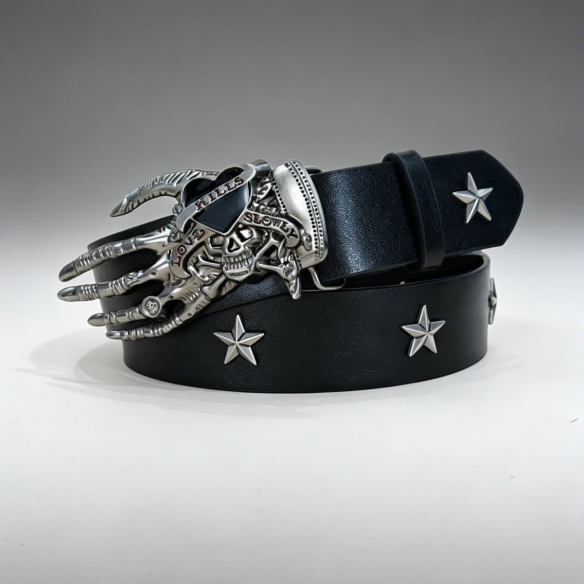 PENDRA Jadeine Skull Gothic Belt