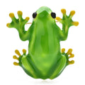 PENDRA Lovely Green Frog Brooch